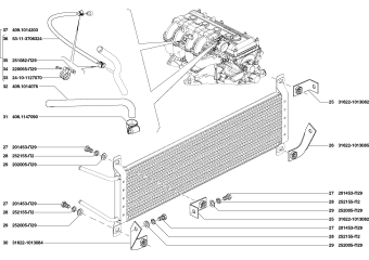 53-11-3706324 Шланг вентиляции картера УАЗ Патриот 3163 (2007г) схема фото